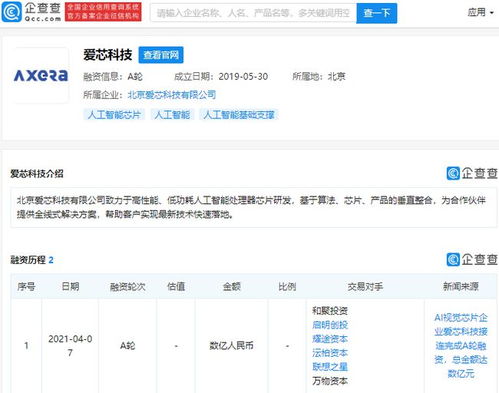 愛芯科技獲數(shù)億元A輪融資，啟明創(chuàng)投與聯(lián)想之星領(lǐng)投，加速AI視覺芯片賽道布局